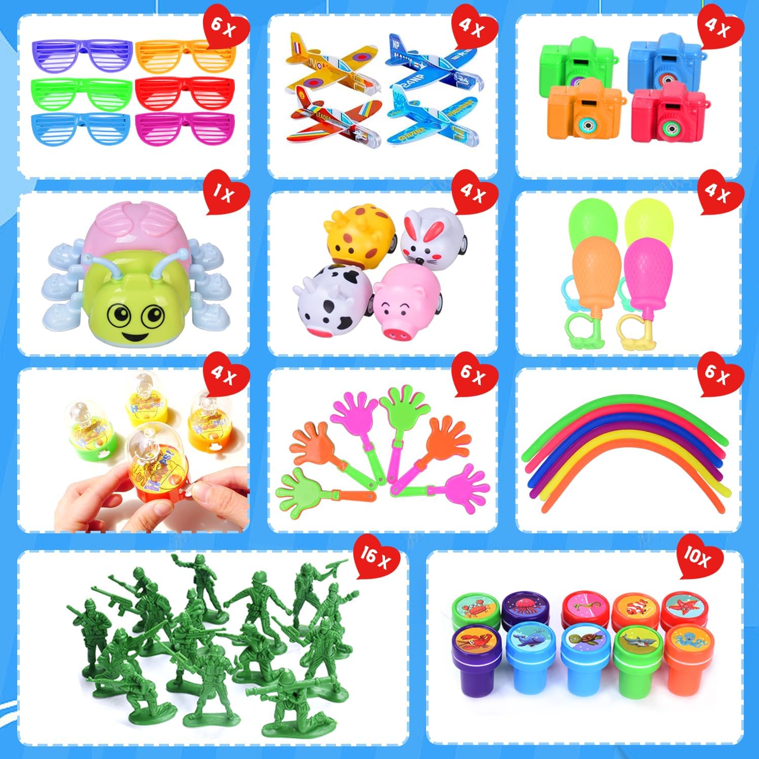 168 piezas de sorpresitas para cumple infantil