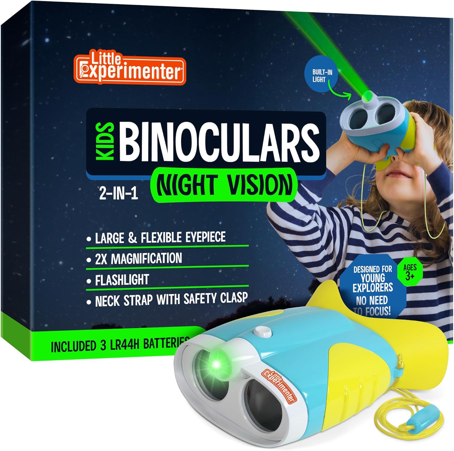 Binoculares Para Niños Con Luz Visión Nocturna