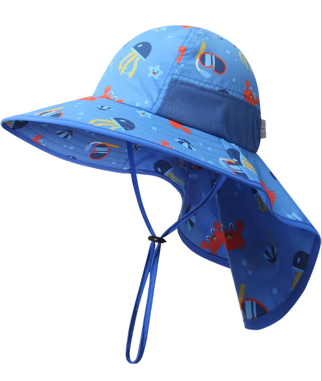 Sombrero De Sol Infantil Con Solapa Upf 50+