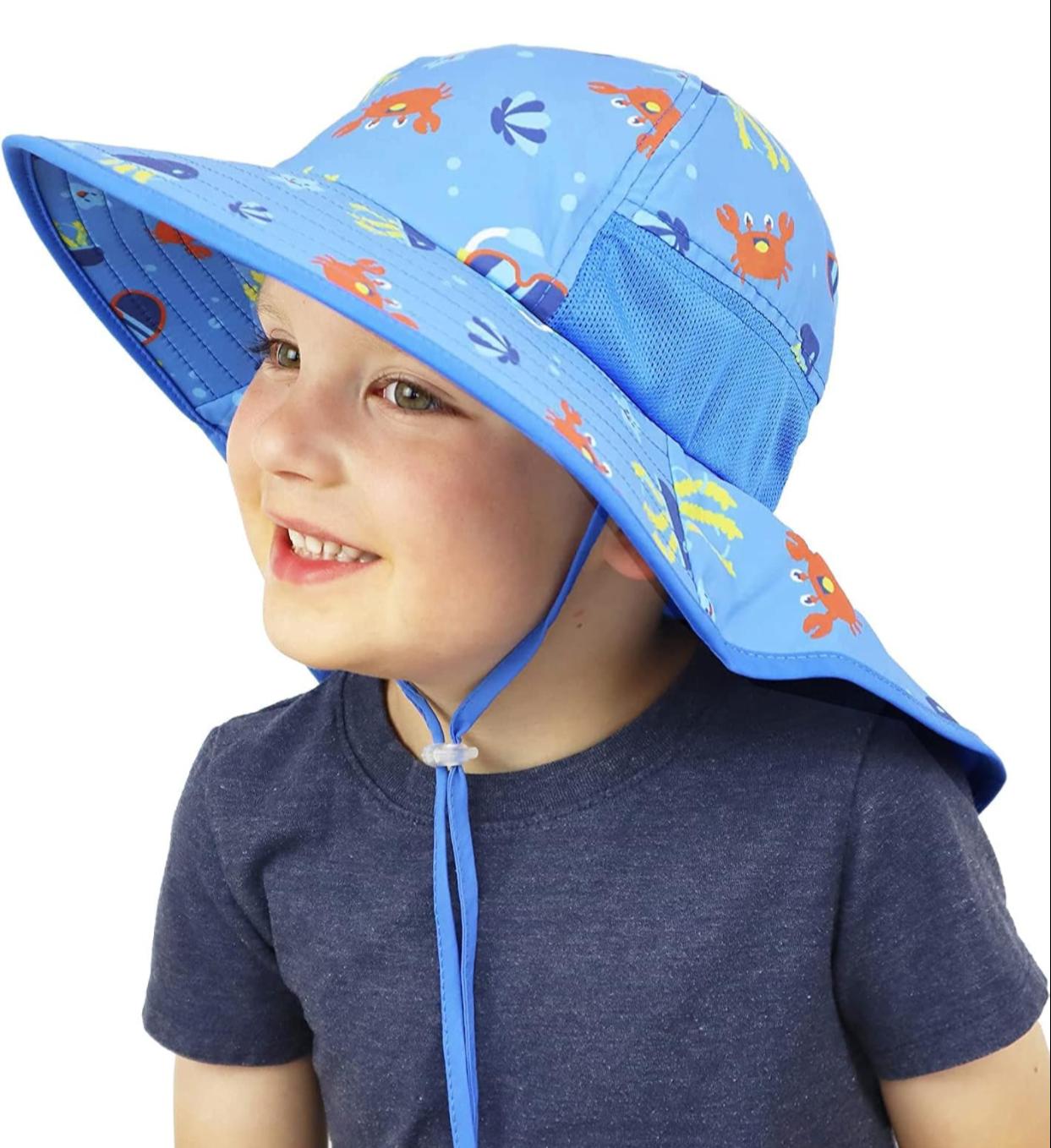 Sombrero De Sol Infantil Con Solapa Upf 50+