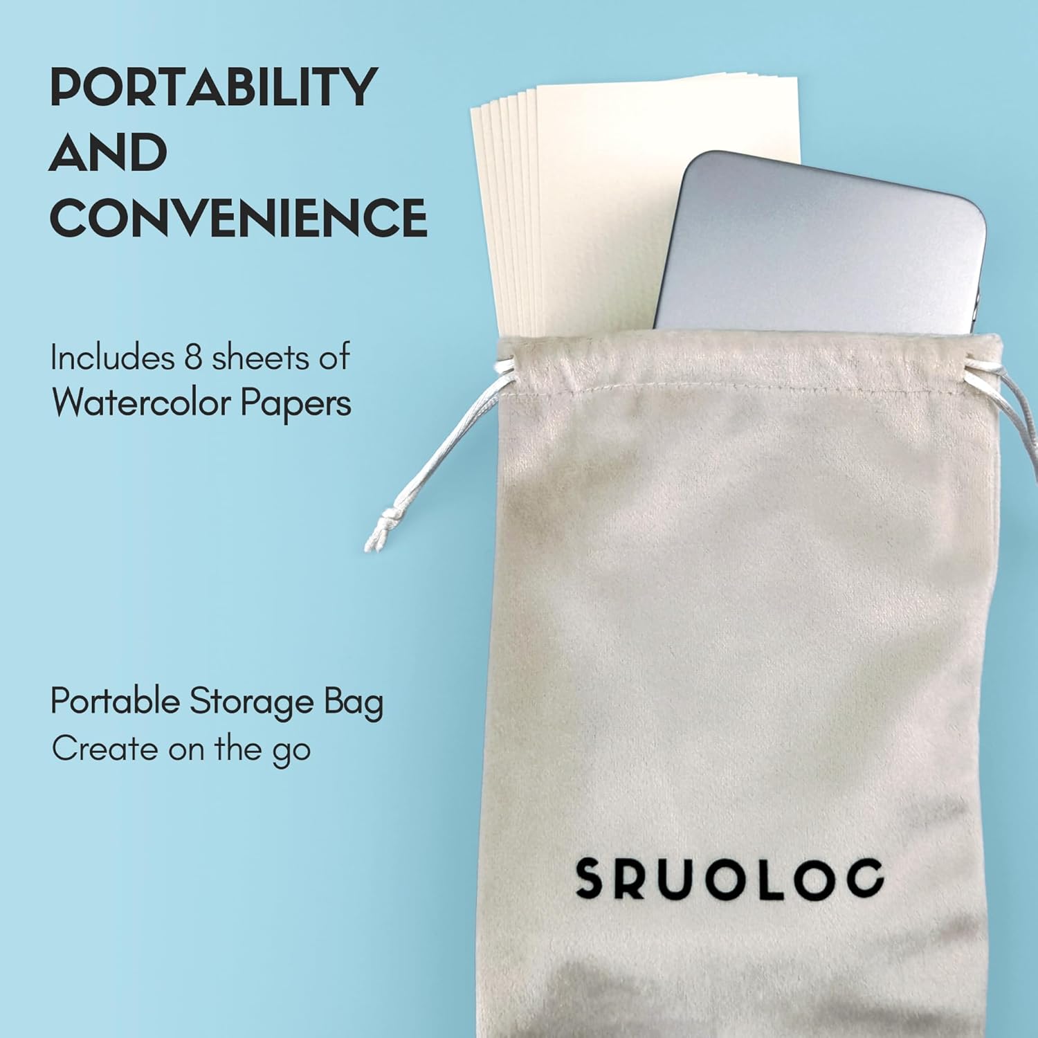 Acuarelas De Viaje Set X50 Con Pinceles De Agua