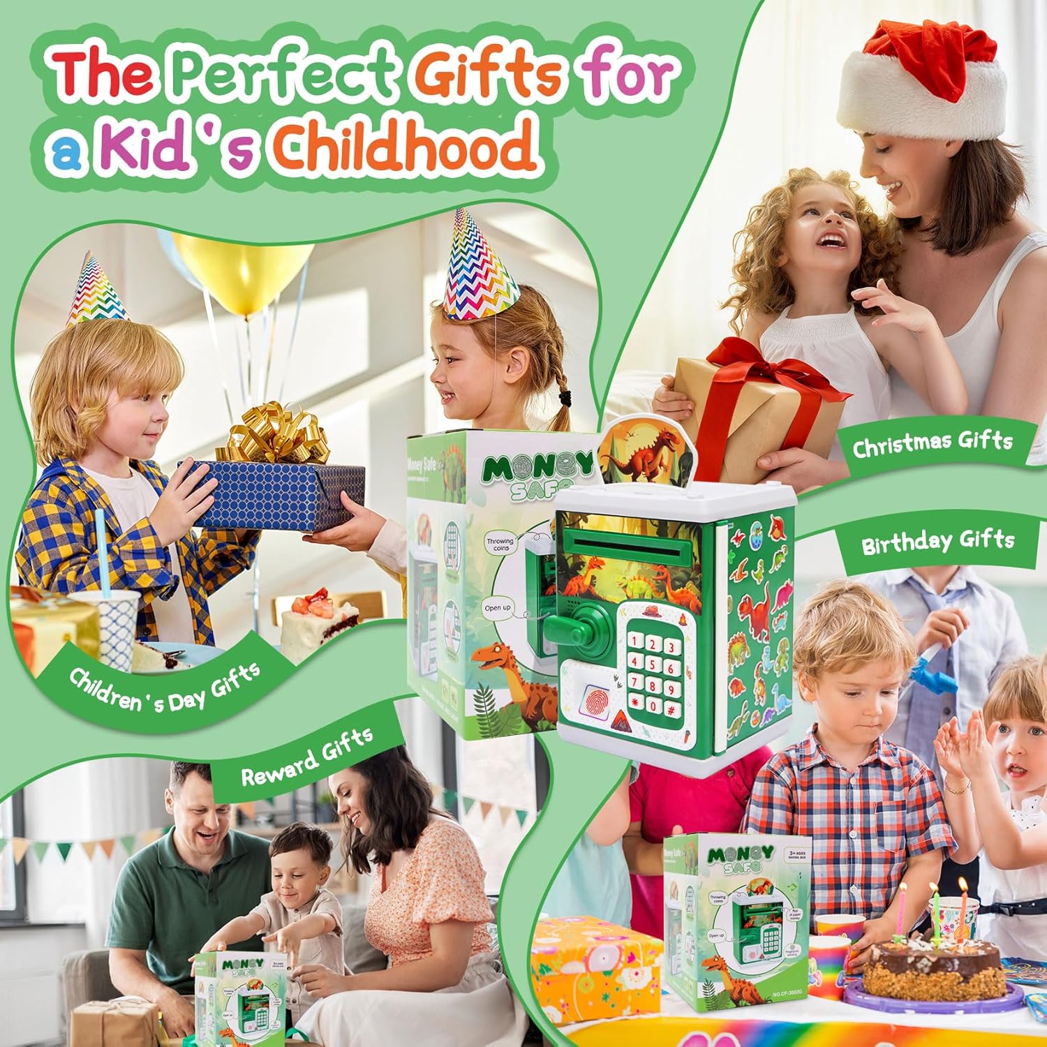 Alcancía Para Niños Cajero De Billete Y Moneda