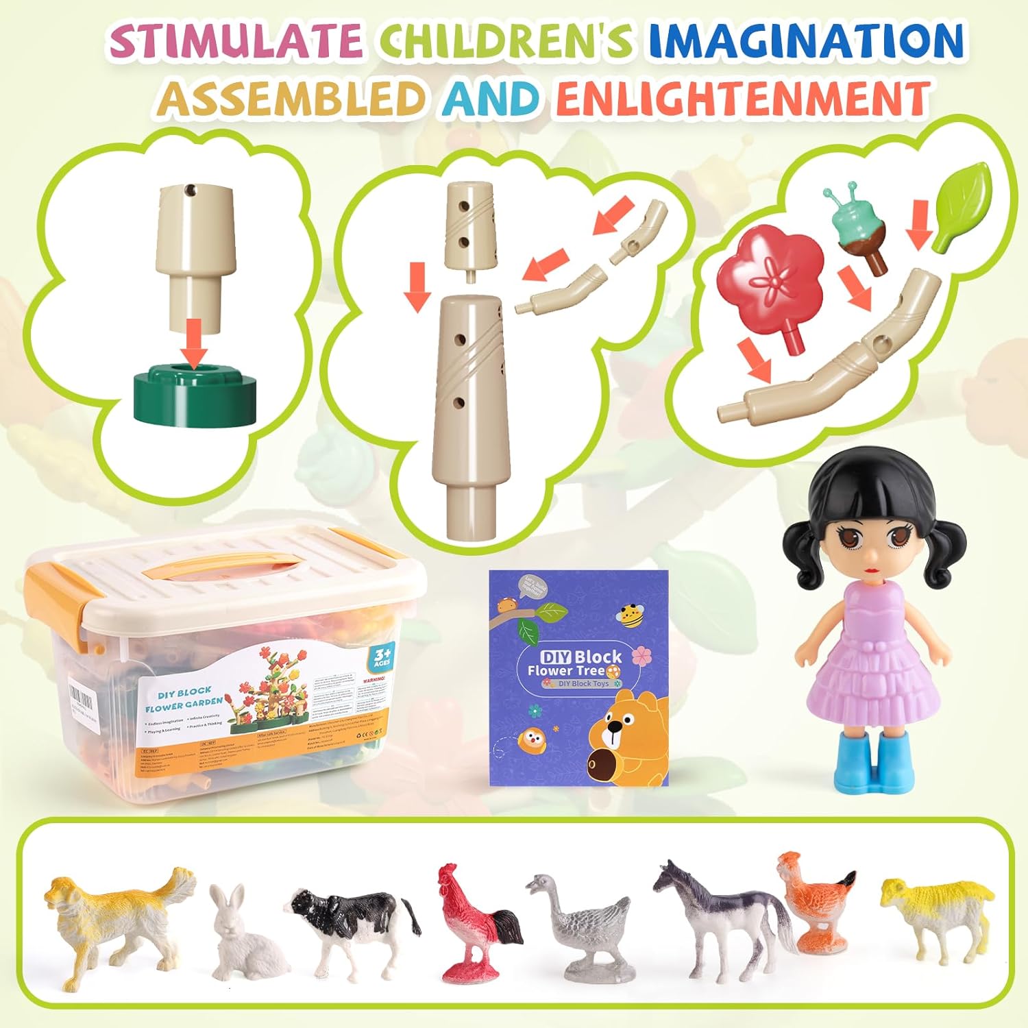 Juego De Ingeniería Infantil Jardín De Flores