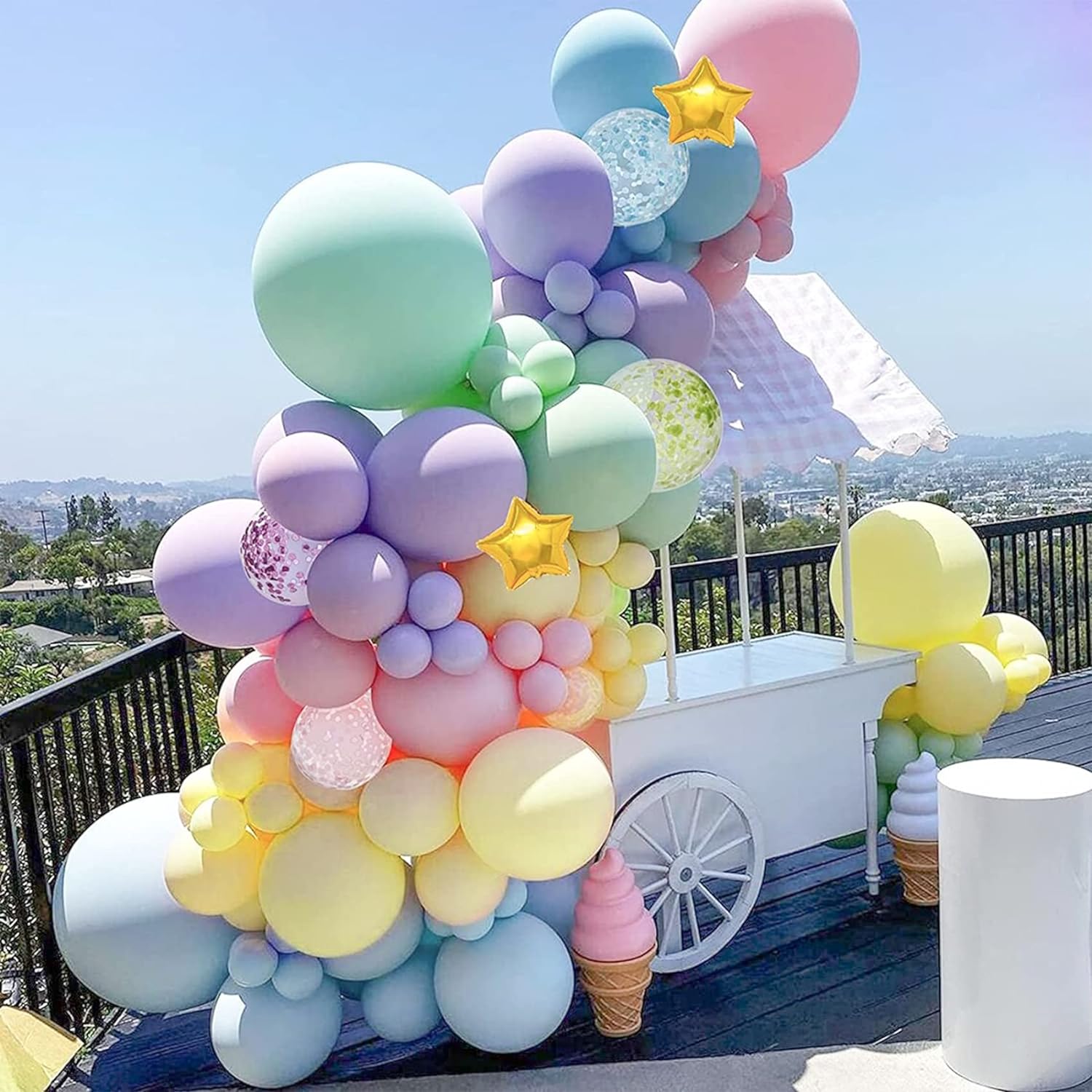 Arco Globos lisos De Diferentes Tamaños X105