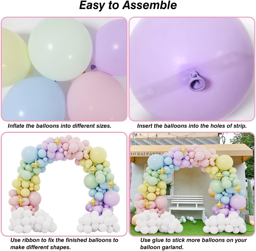 Globos De Látex De Color Pastel X182 Orgánica