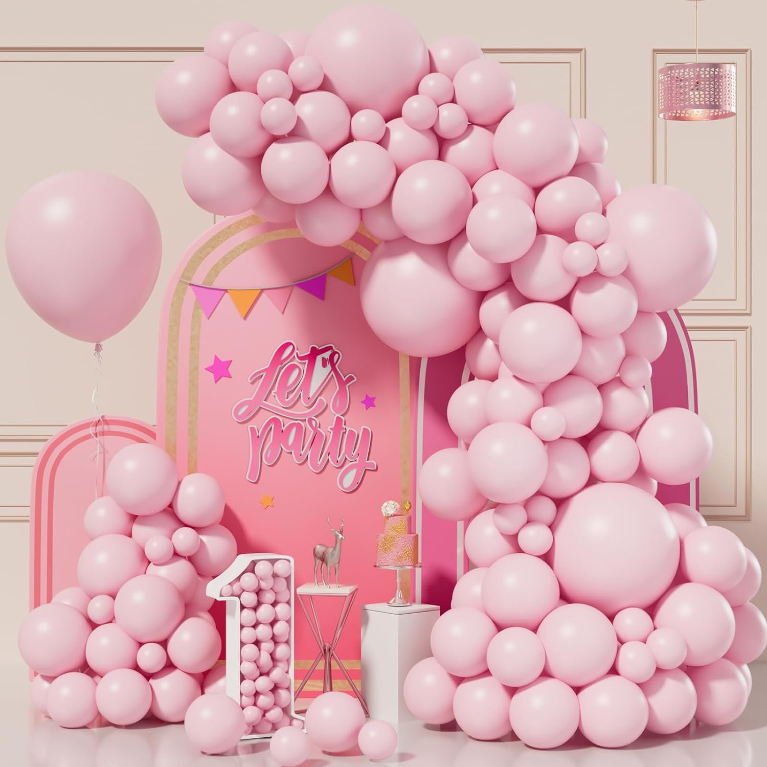 Arco Globos lisos De Diferentes Tamaños X105