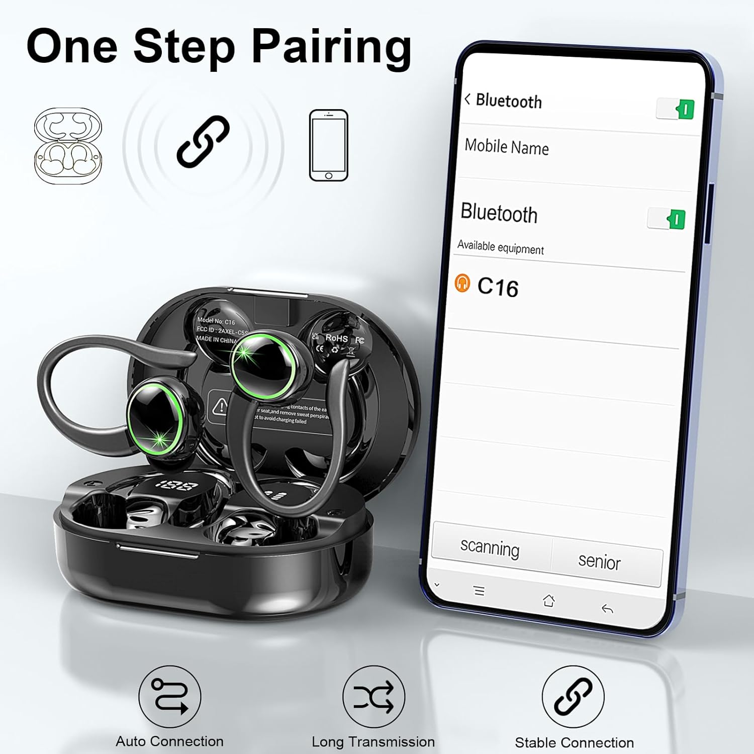 Auriculares Bluetooth Con Cancelación De Ruido