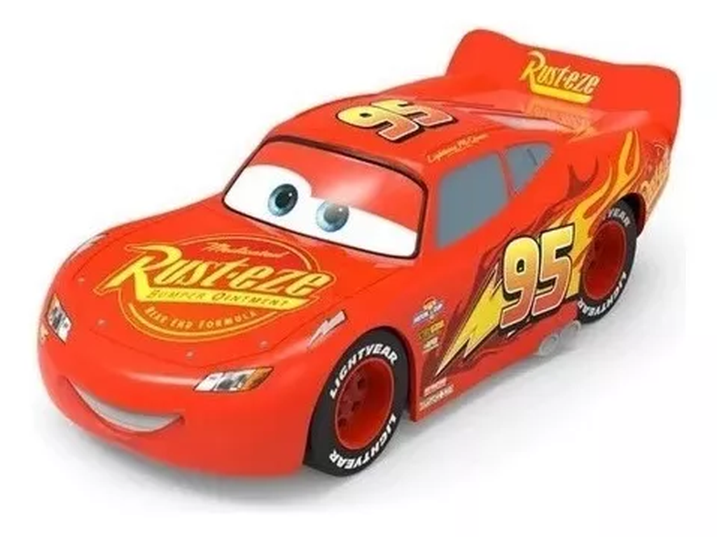Auto Rayo Mc Queen Ruedas Libres 35cm Vehiculo Cars