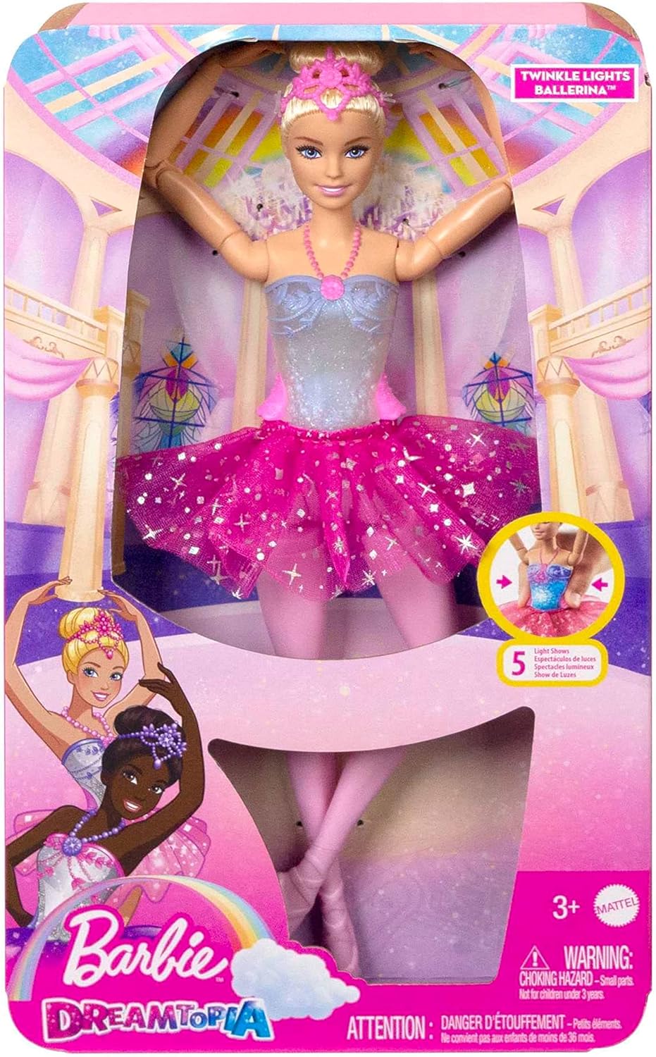 Barbie Dreamtopia Bailarina 5 Juegos De Luz