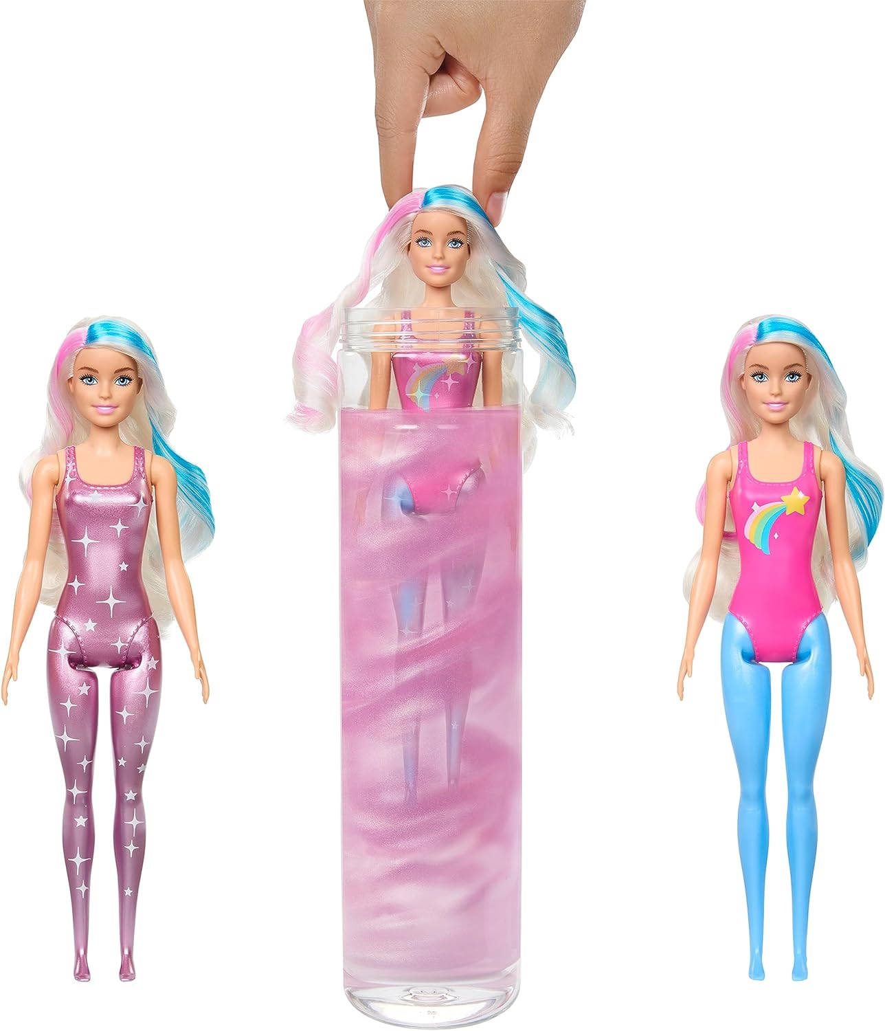 Barbie Muñeca Reveal Galaxy Rainbow 6 Sorpresas