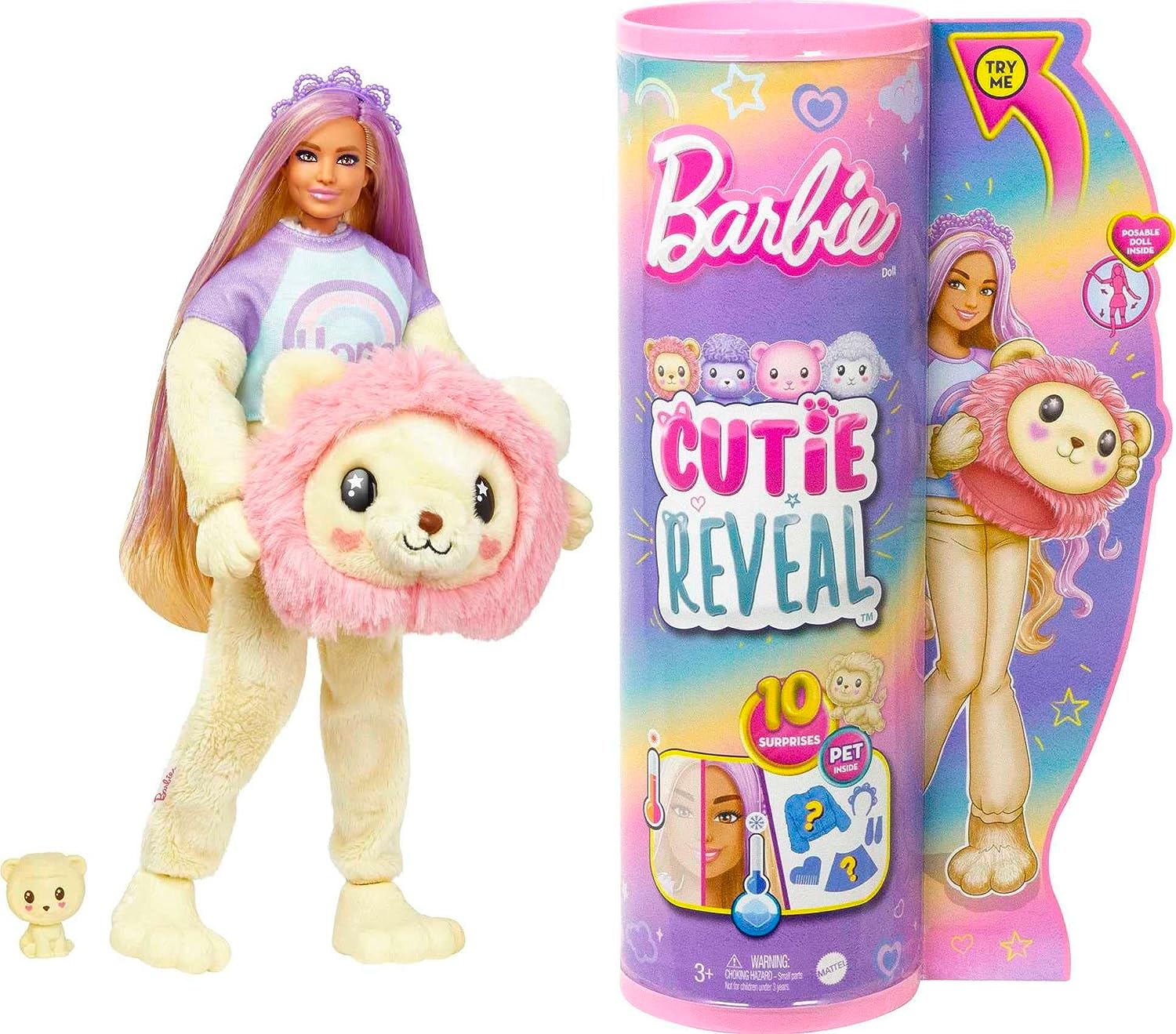 Barbie Cutie Reveal Muñeca Con disfraz y 10 Sorpresas
