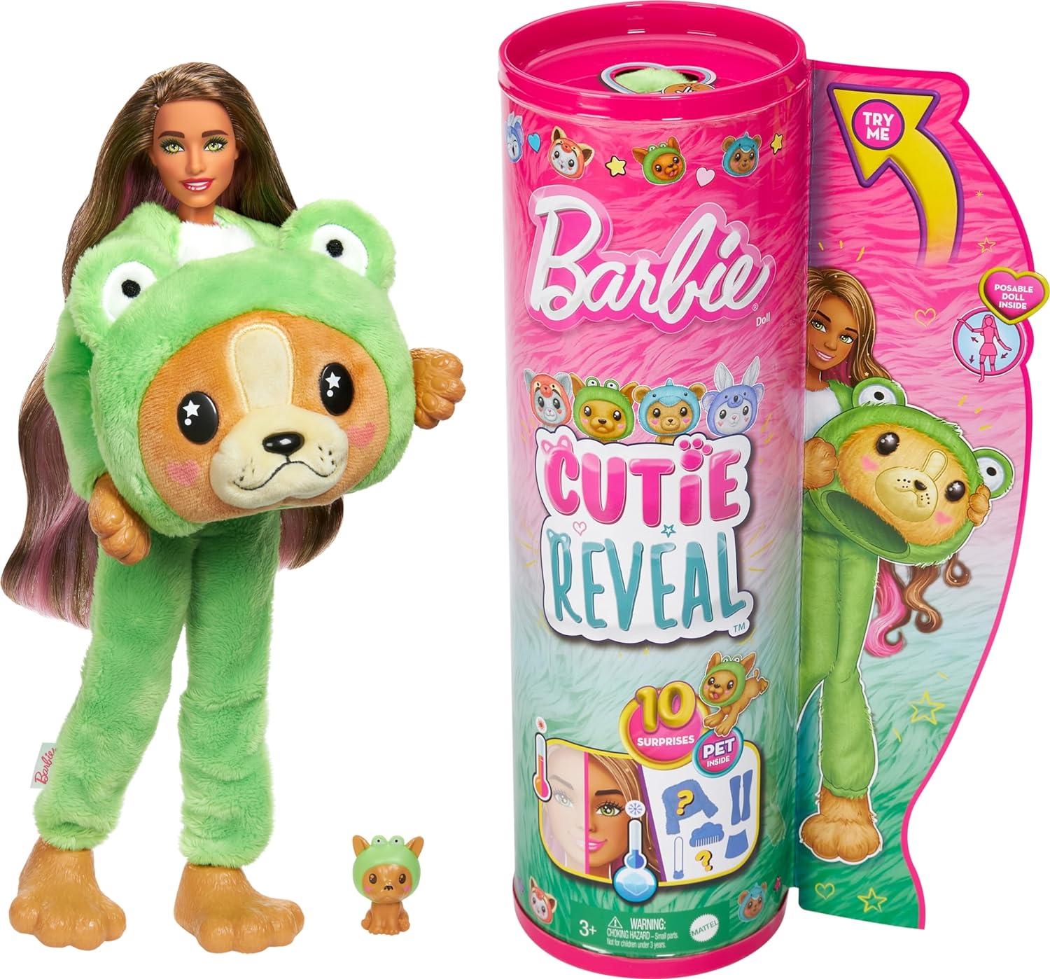 Barbie Cutie Reveal Muñeca Con disfraz y 10 Sorpresas