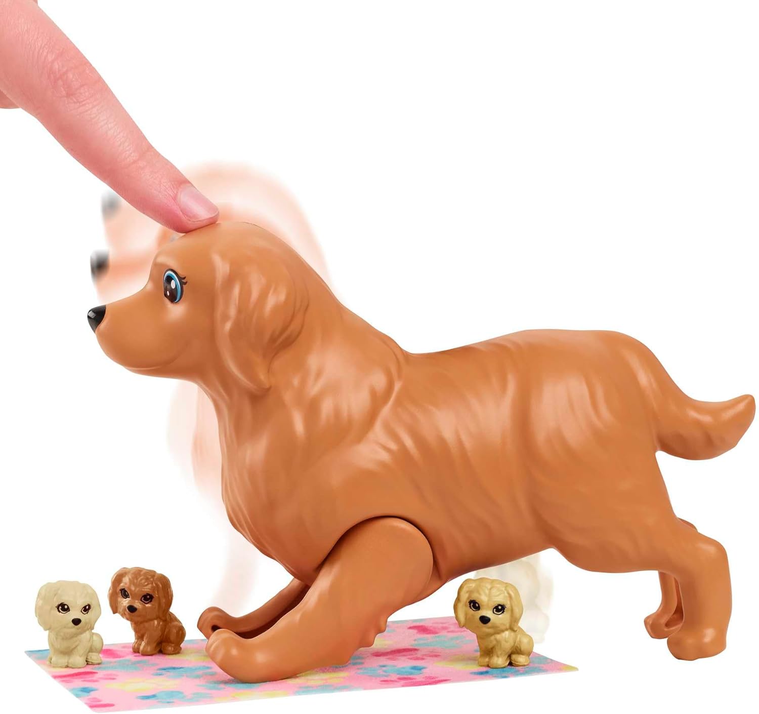 Barbie Muñeca con Mamá perro y 3 cachorros