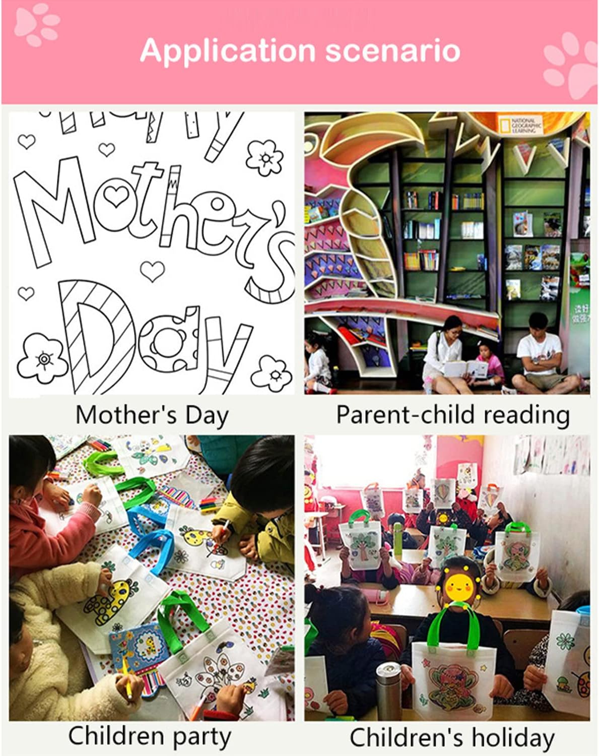 Sorpresitas Bolsas Para Colorear Pack x65 pz