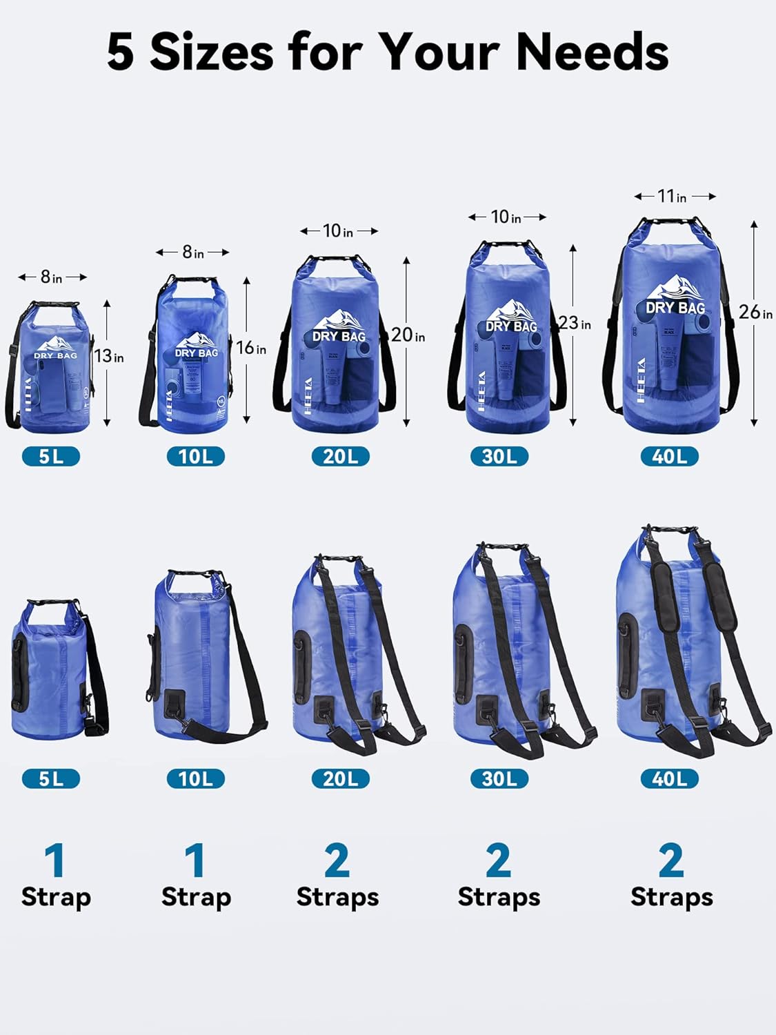 Bolso Impermeable 10l Con Funda Para Teléfono