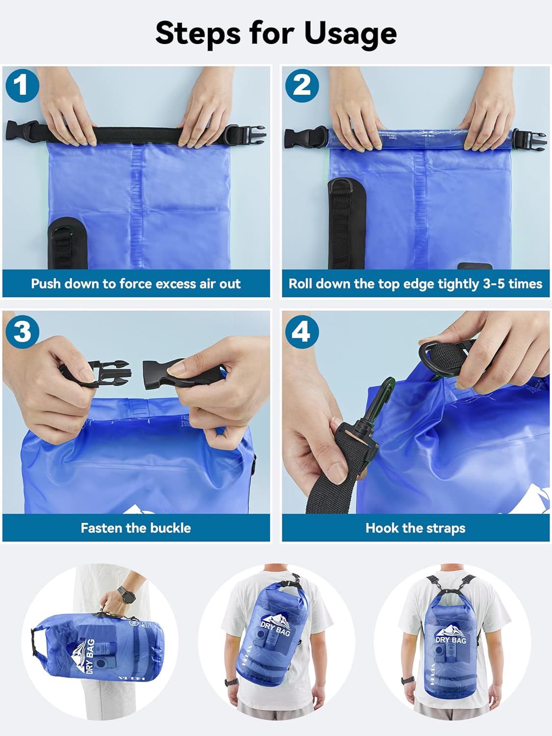 Bolso Impermeable 10l Con Funda Para Teléfono