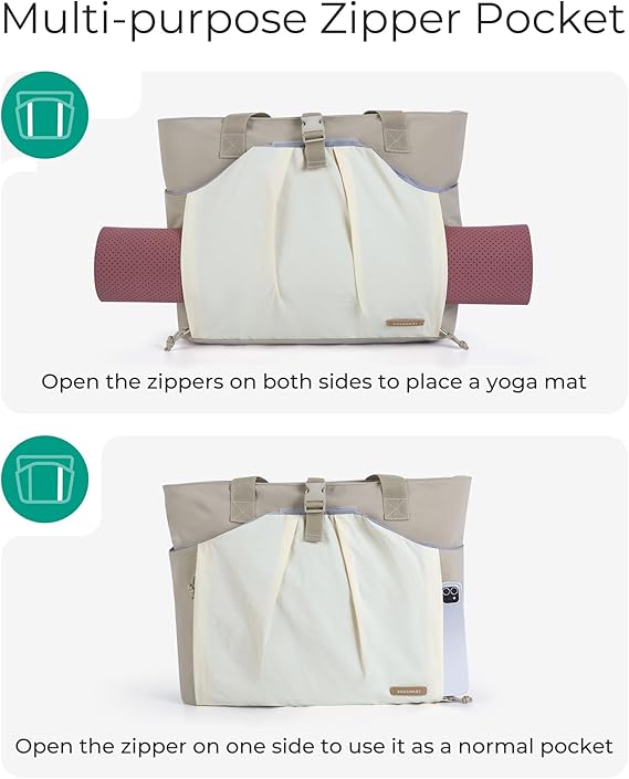 Bolso De Playa Hielera Cierre Bolsillo Plegable