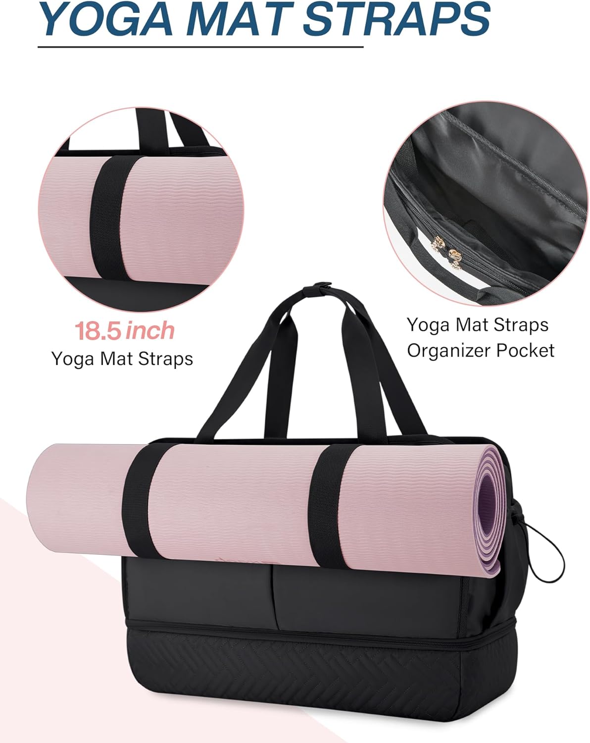 Bolso De Viaje Para Mujer De 40L Con 3 Estuches