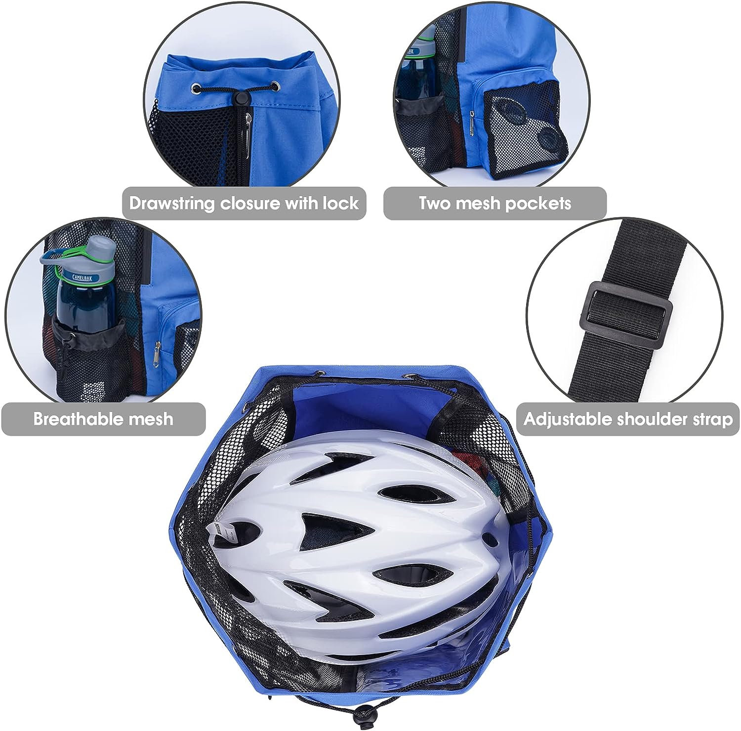 Mochila De Natación Y Playa Con Bolsillo Húmedo