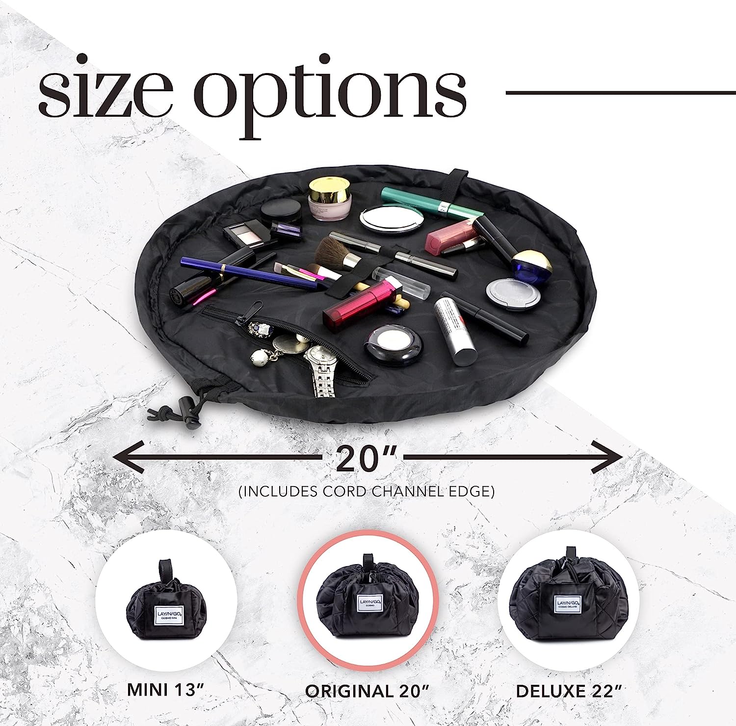 Organizador De Cosméticos y maquillaje con Cordón ajustable