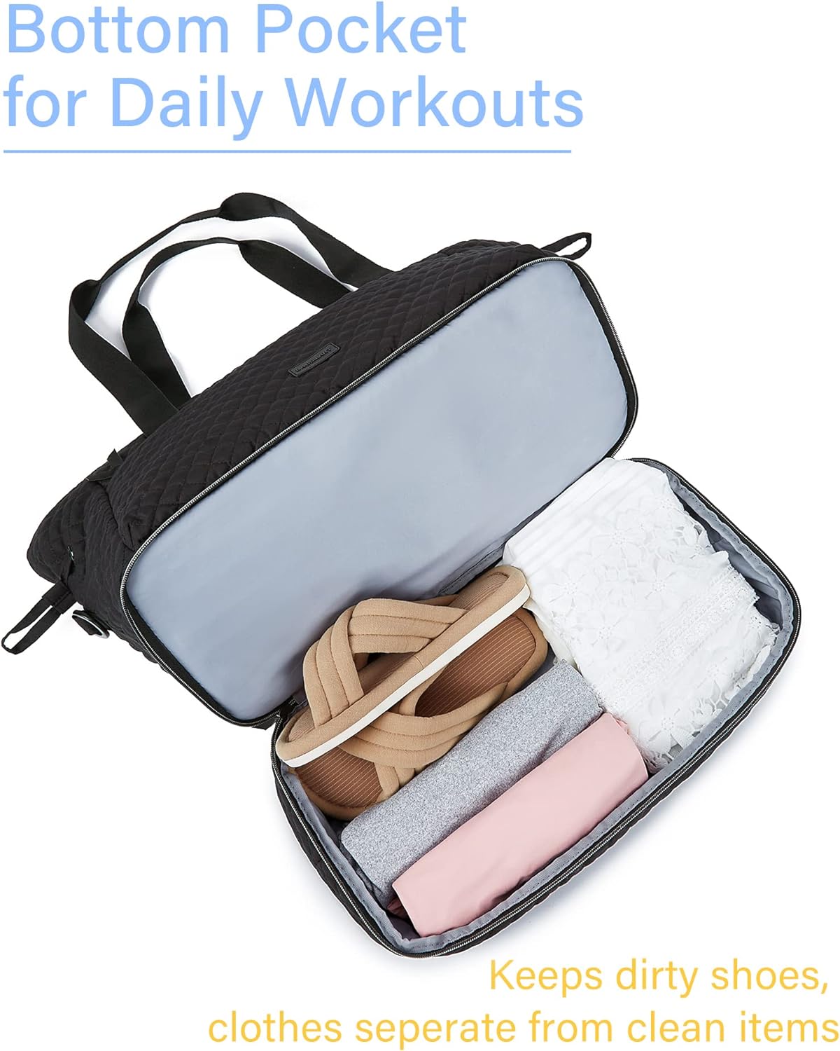 Bolso Cómodo Grande Y Acolchonado 39 Litros