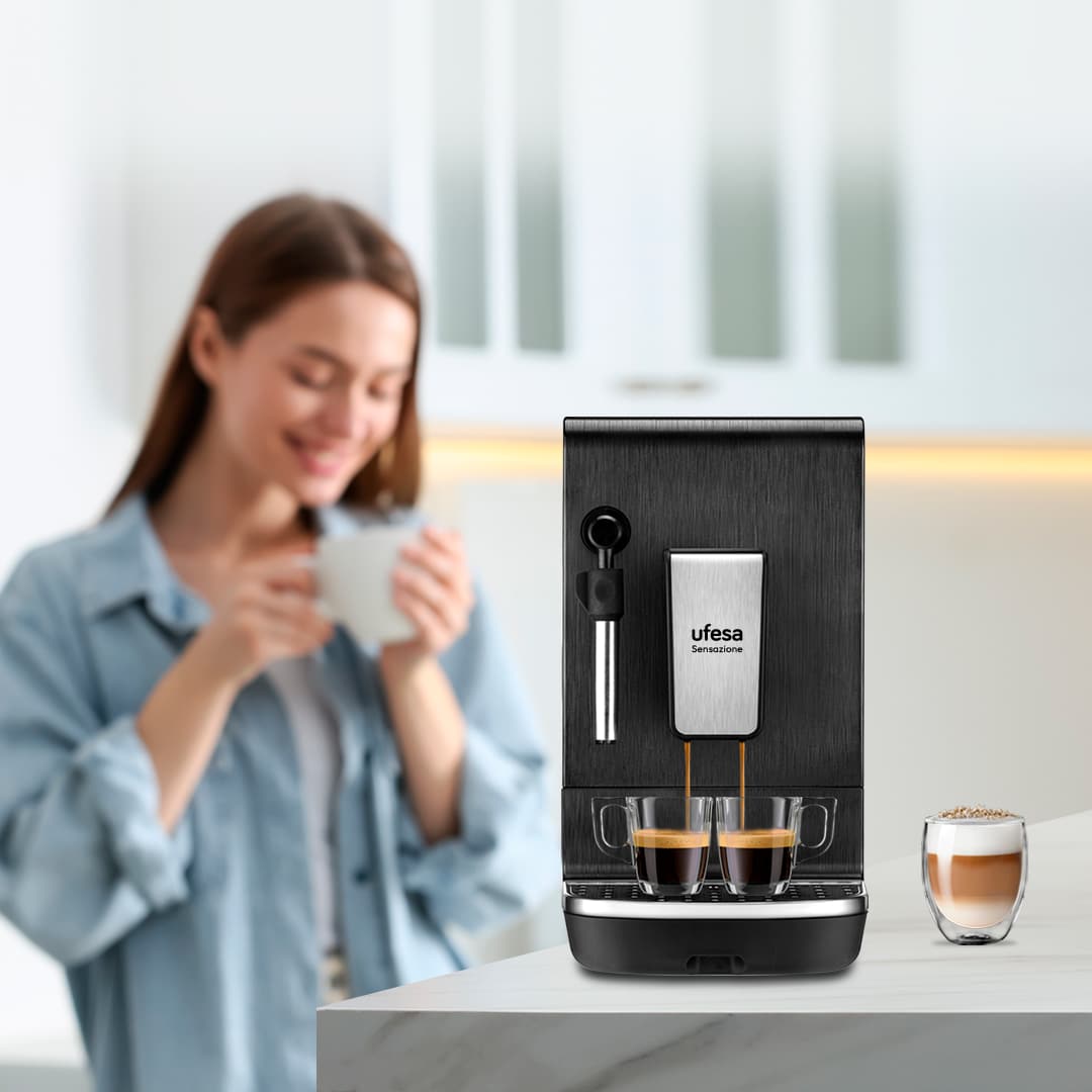 Cafetera Expresso Automatica Ufesa Sensazione