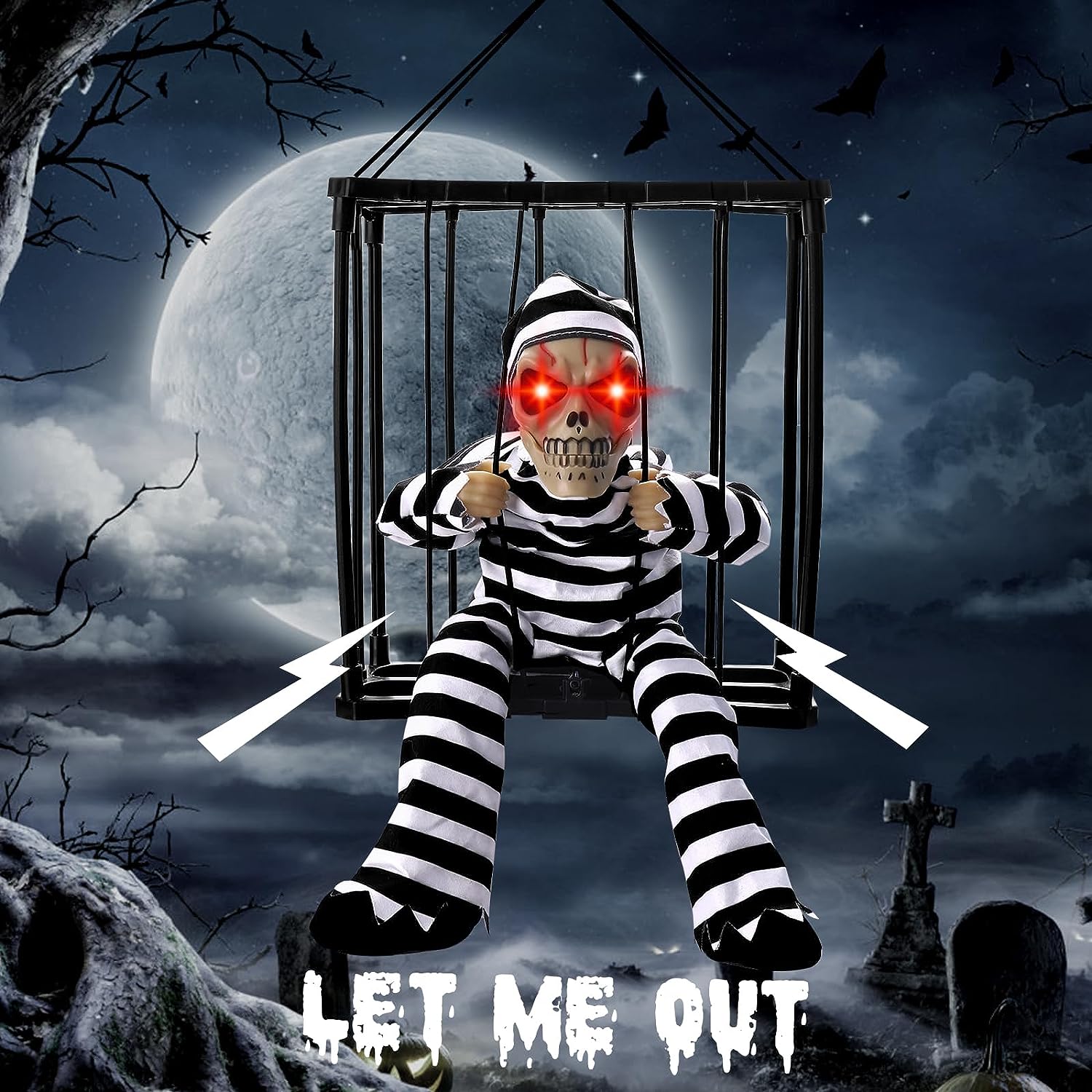 Decoración Halloween Calavera Interactiva