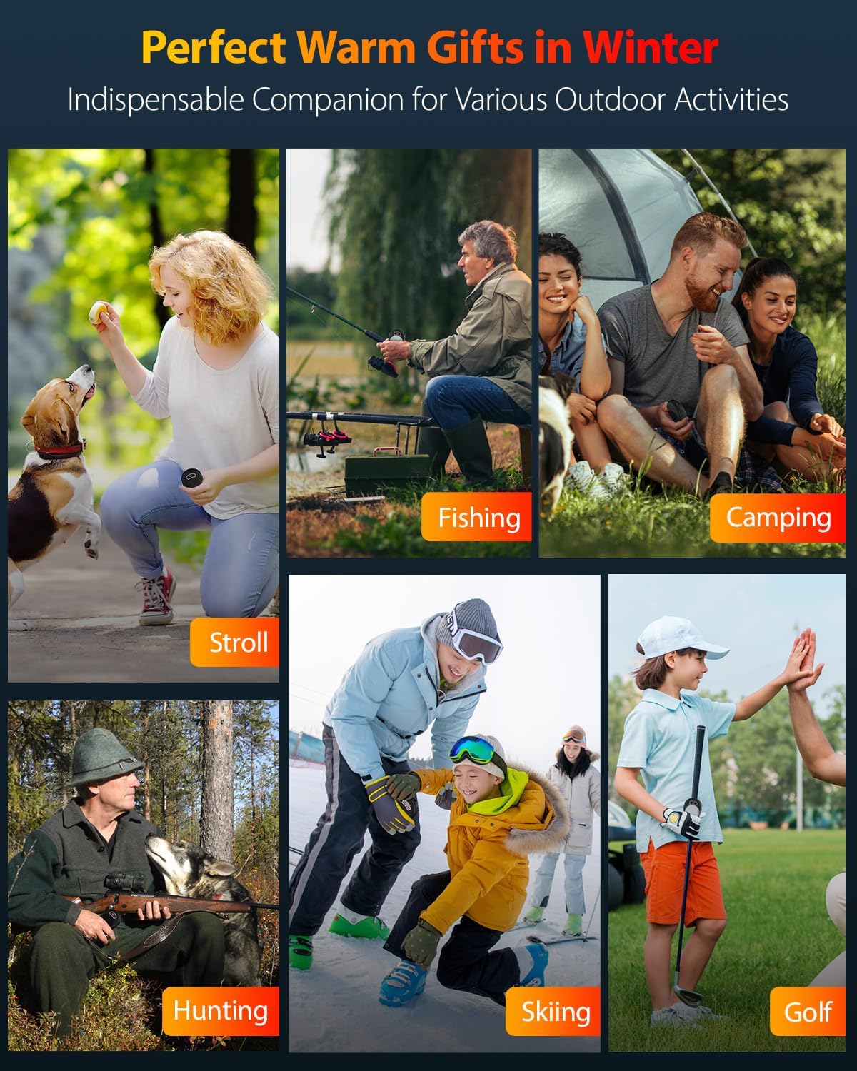 Calentador De Manos x2 Recargable 10000 Mah Usb portátil