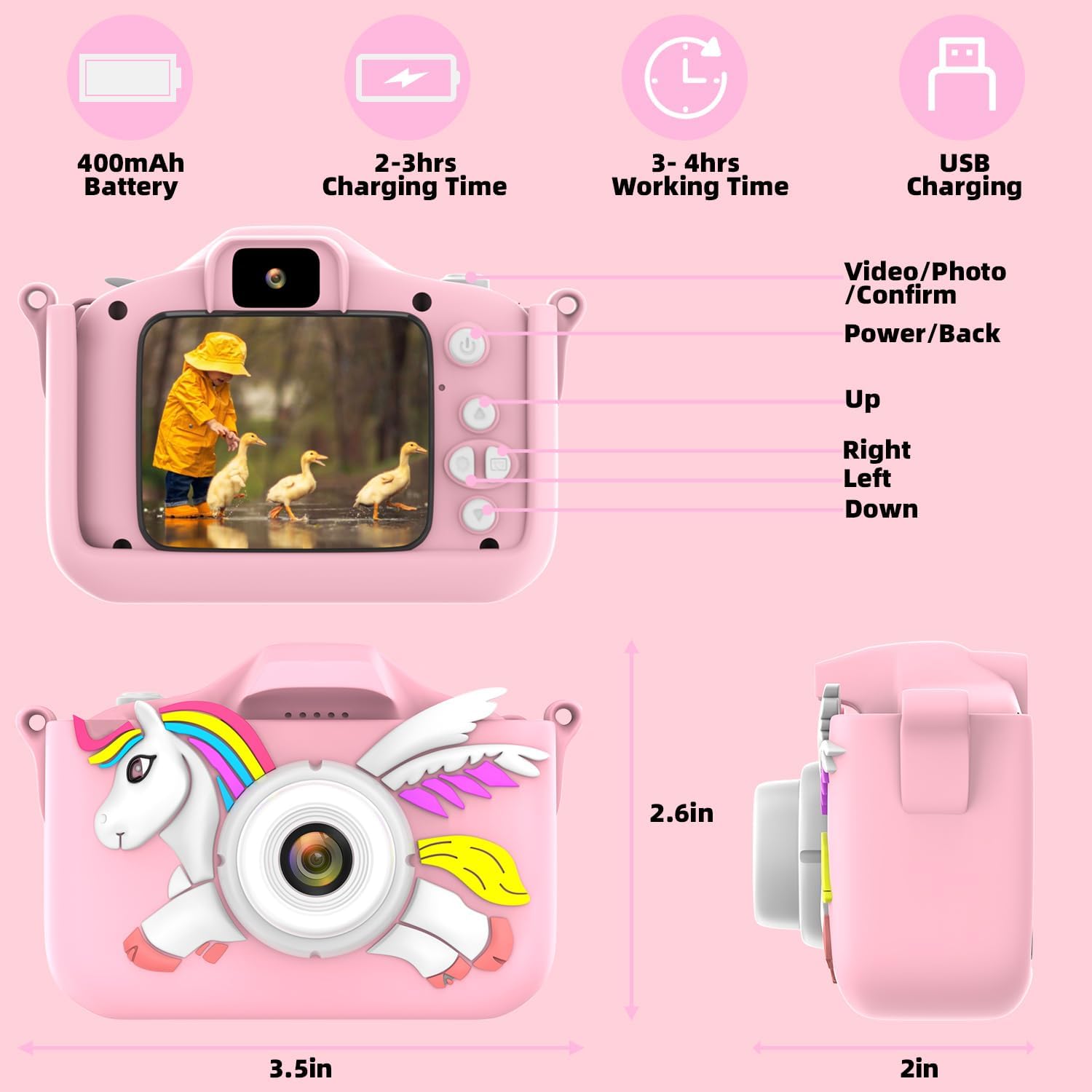 Cámara De Fotos Y Video Digital Infantil 64gb