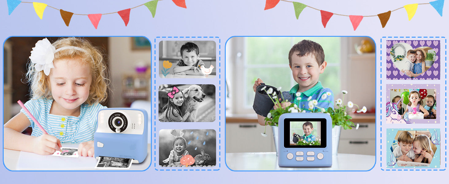 Cámara De Fotos Impresión Instantánea Infantil