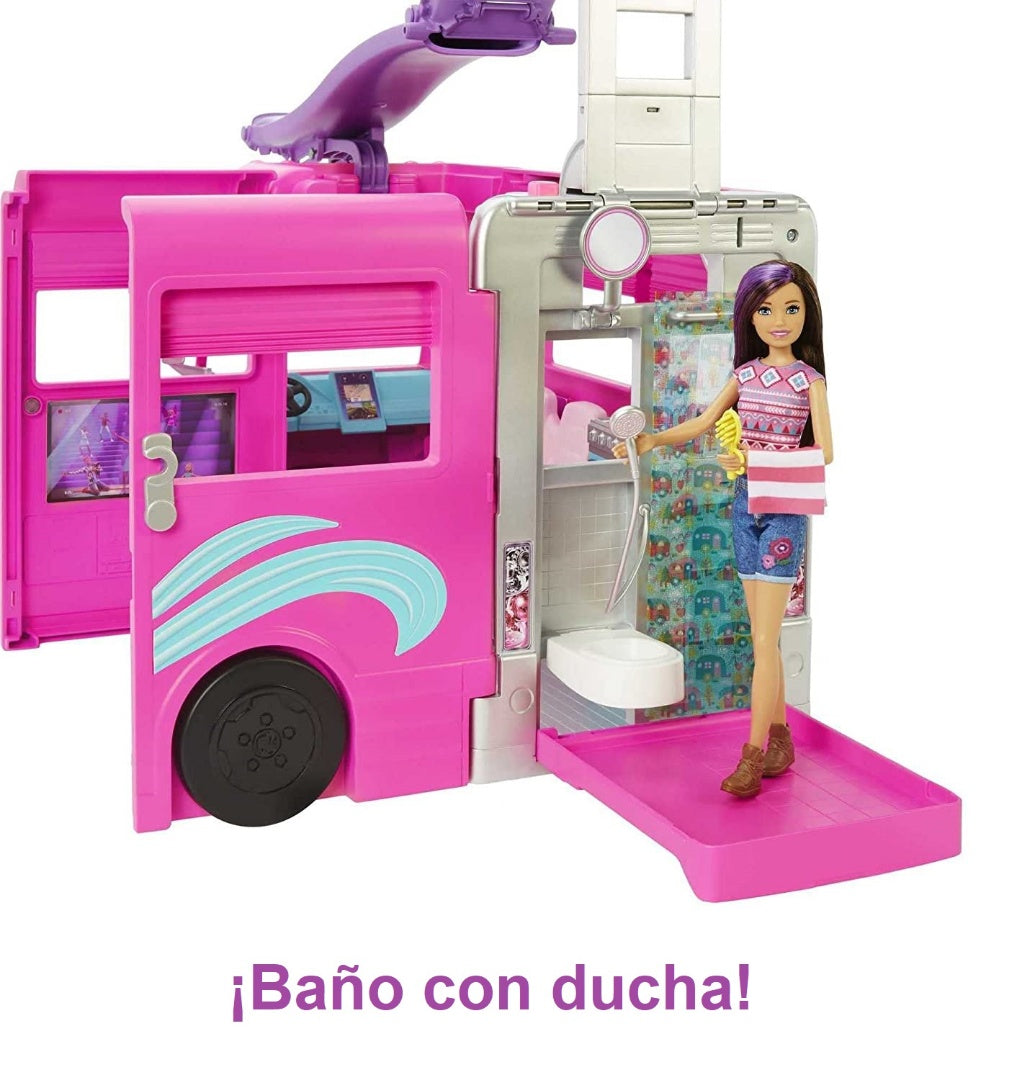 Barbie Camper 3 en 1 Barco Piscina Camion + Accesorios