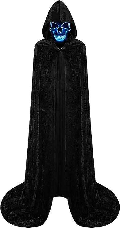 Disfraz De Cosplay Con Máscara De Luz Halloween