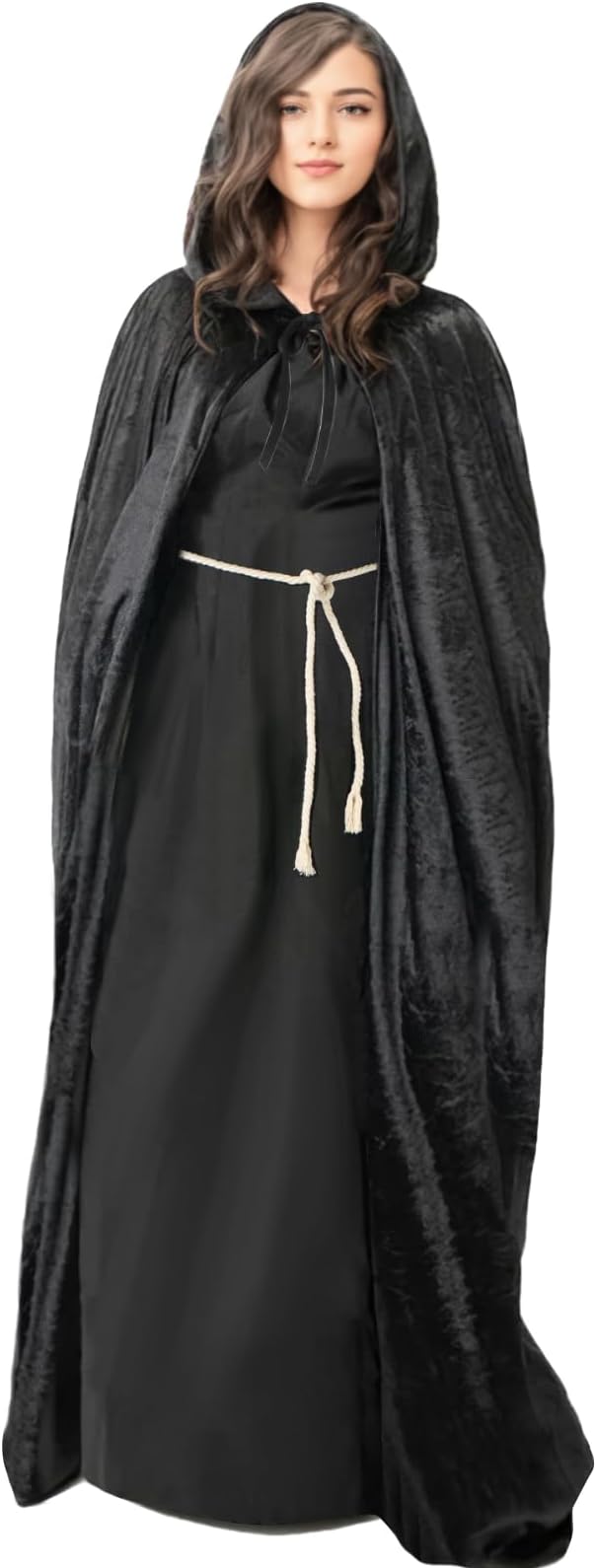 Capa Con Capucha De Terciopelo Adultos halloween