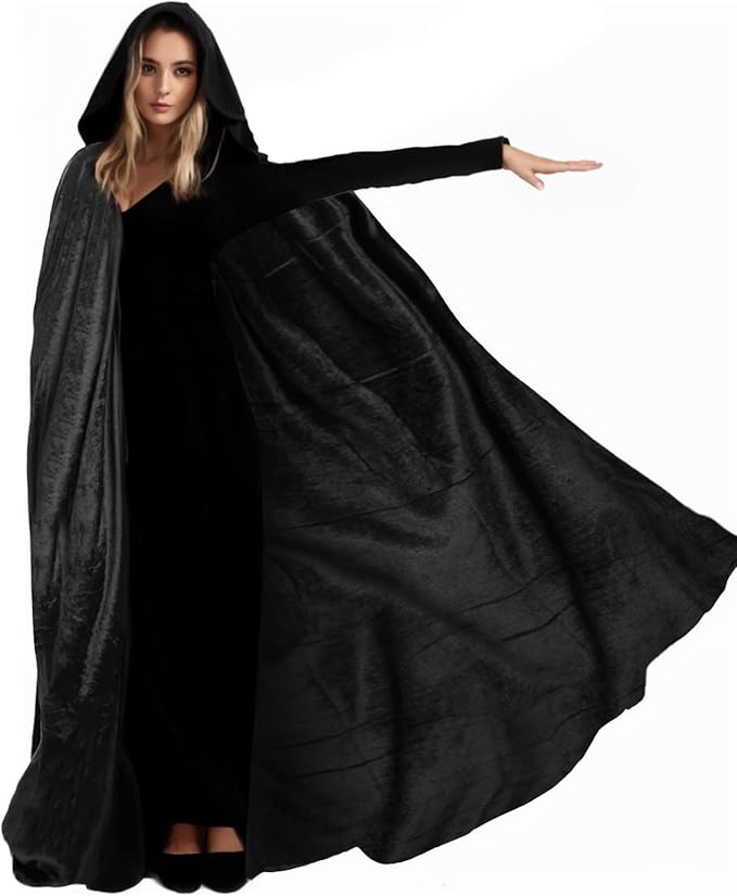 Capa Con Capucha De Terciopelo Adultos halloween