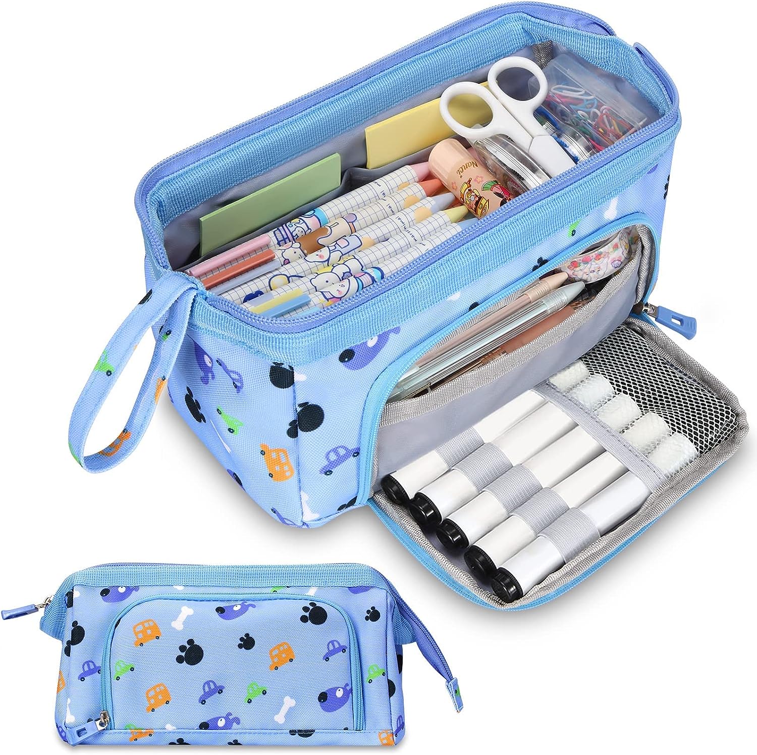 Cartuchera Gran Capacidad 3 Compartimientos