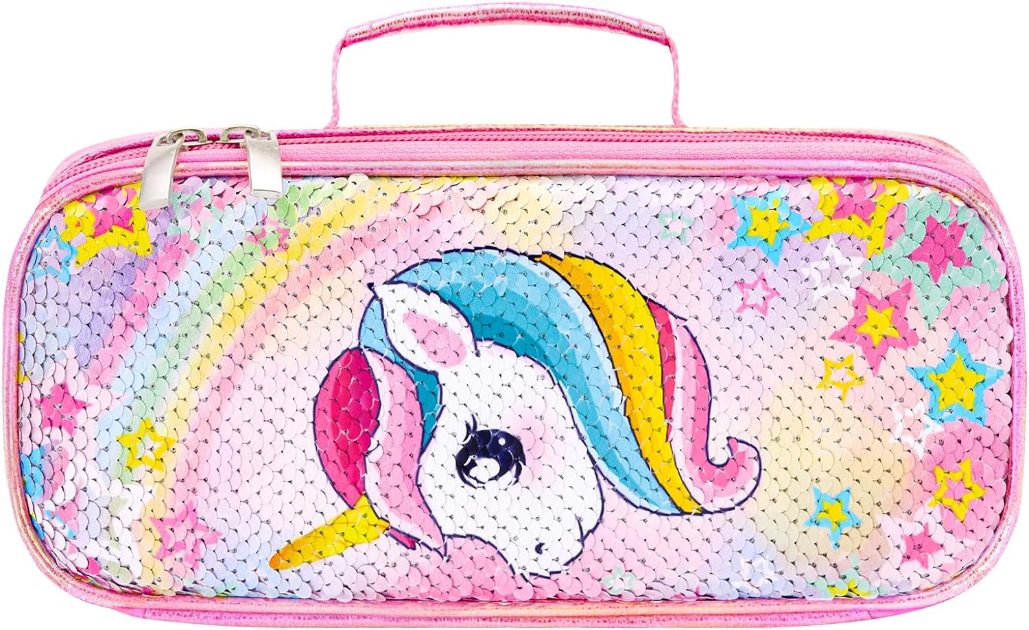 Estuche Para Lápices De Unicornio Lentejuelas