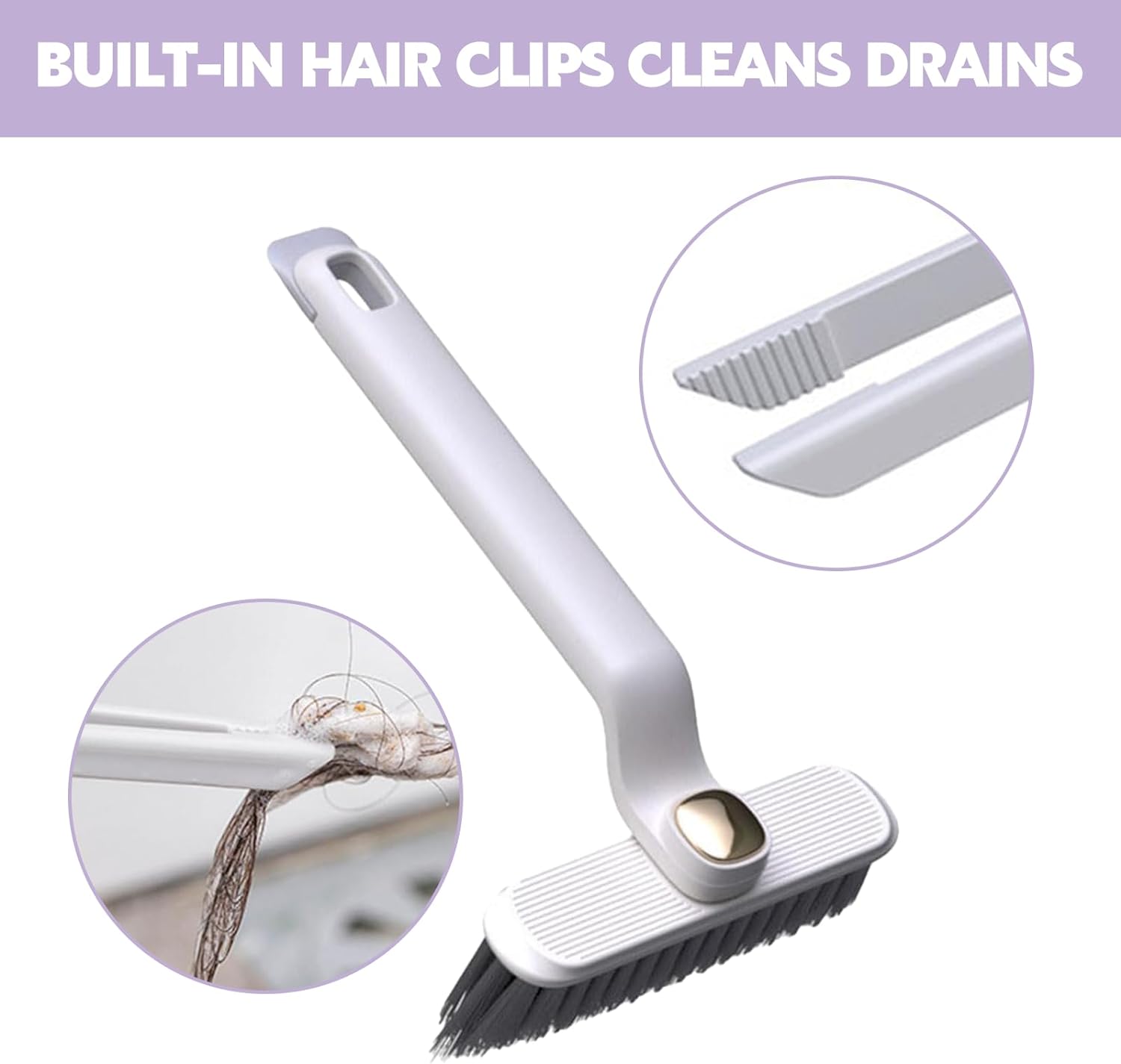 Cepillo De Limpieza De Ranuras Giratorio Set X2