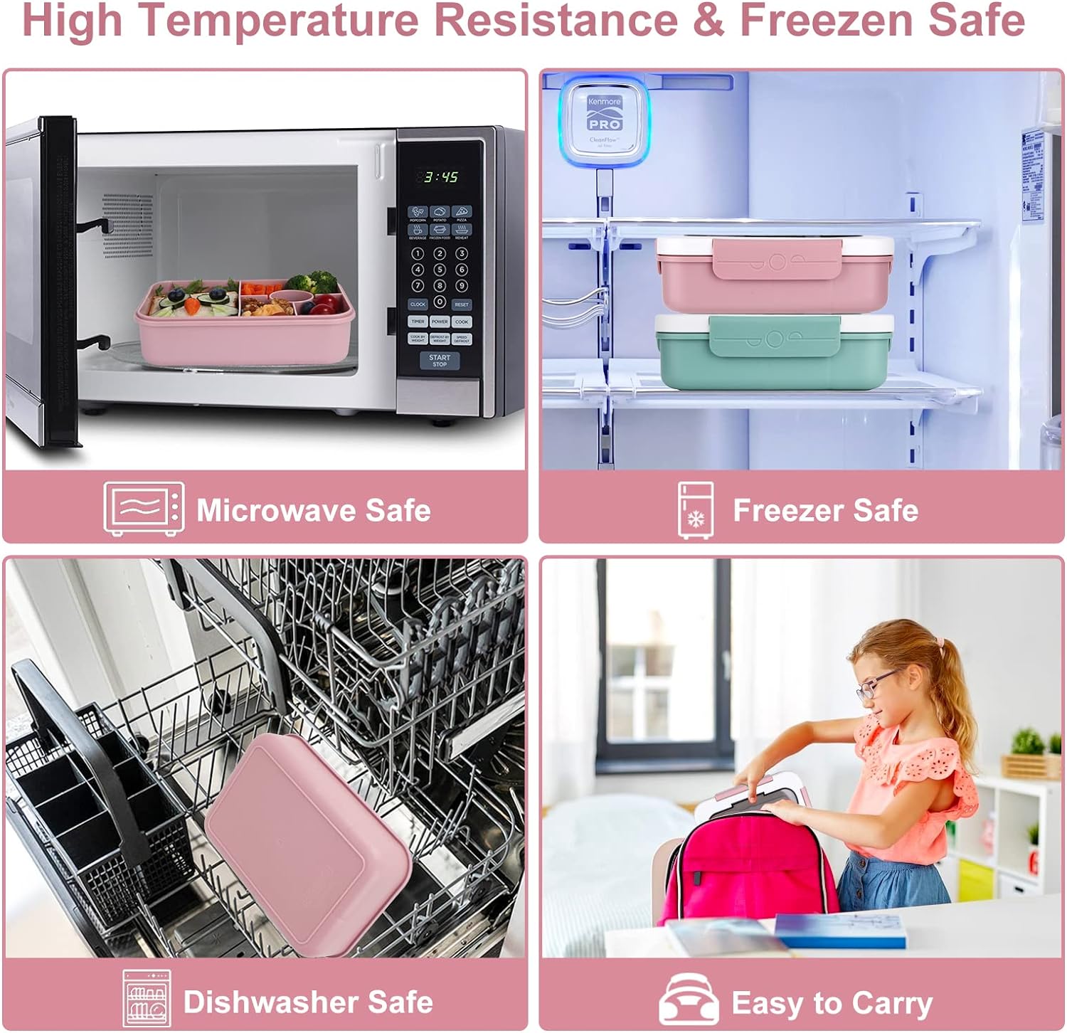 Contenedor 5 Compartimentos A Prueba De Fugas