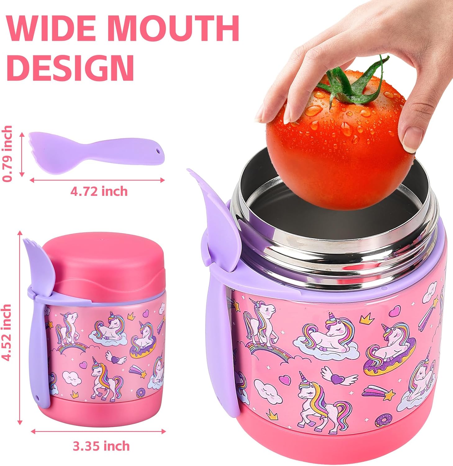 Termo contenedor Para Comida Caliente Acero Inoxidable