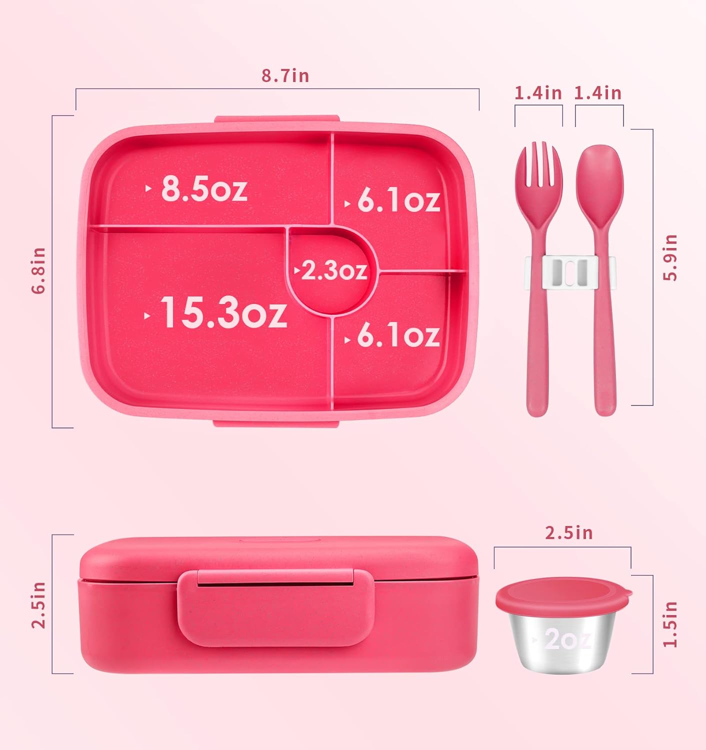 Tupper Contenedor A Prueba De Fugas Doble Aislamiento