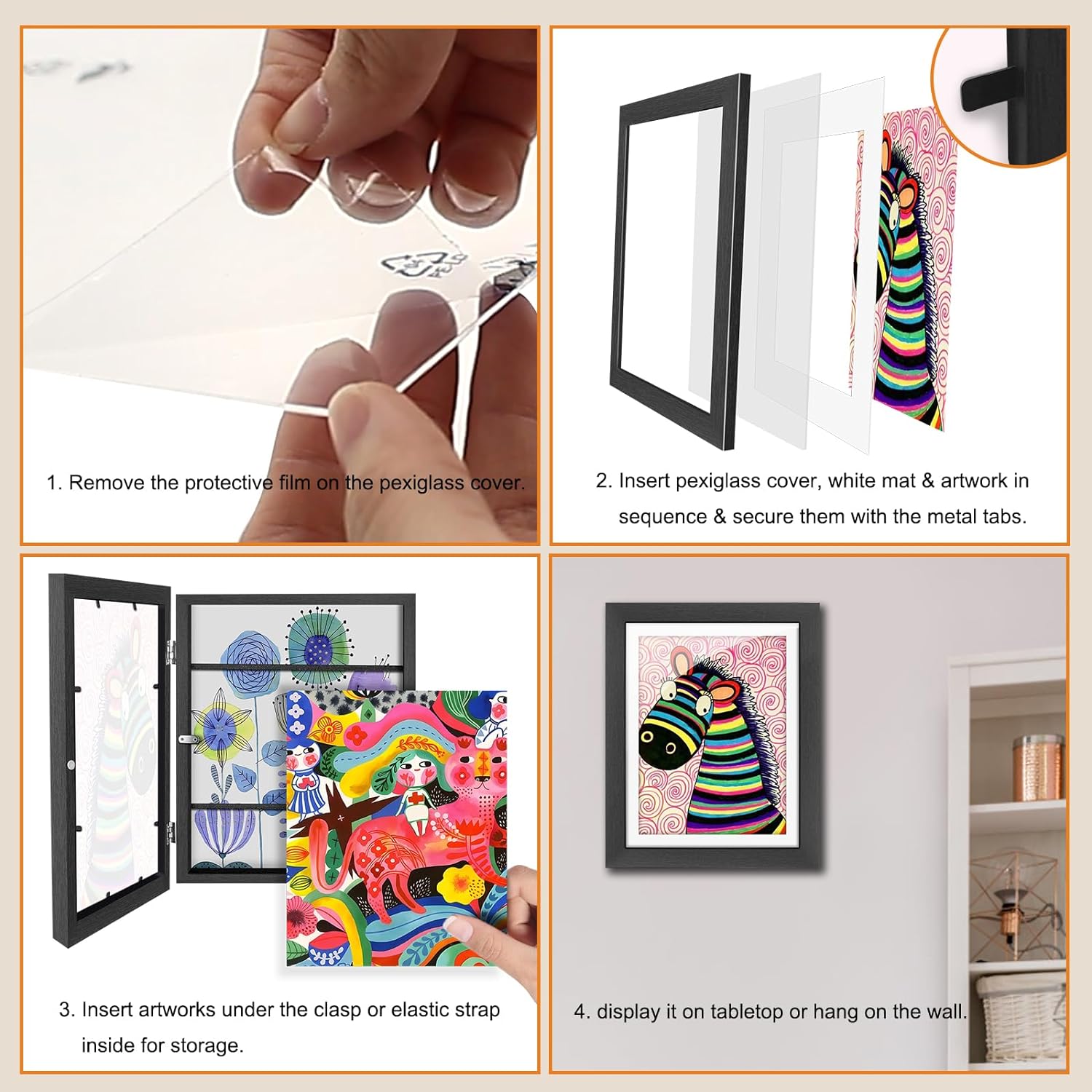 Marco De Arte Infantil Intercambiable Y Frontal