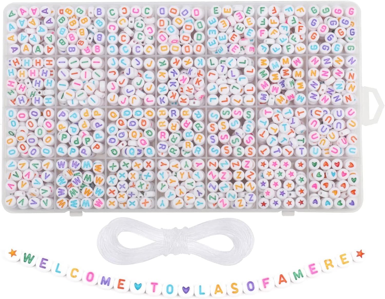 Kit De Cuentas Acrílicas Coloridas Manualidades