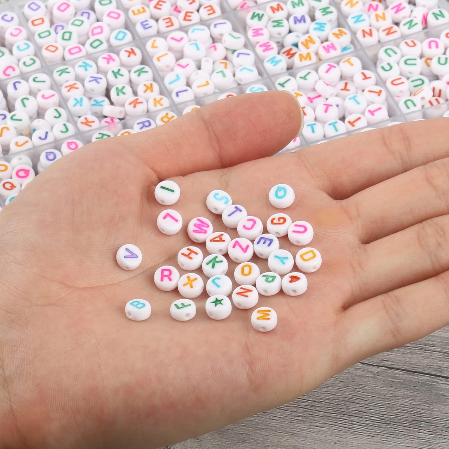 Kit De Cuentas Acrílicas Coloridas Manualidades