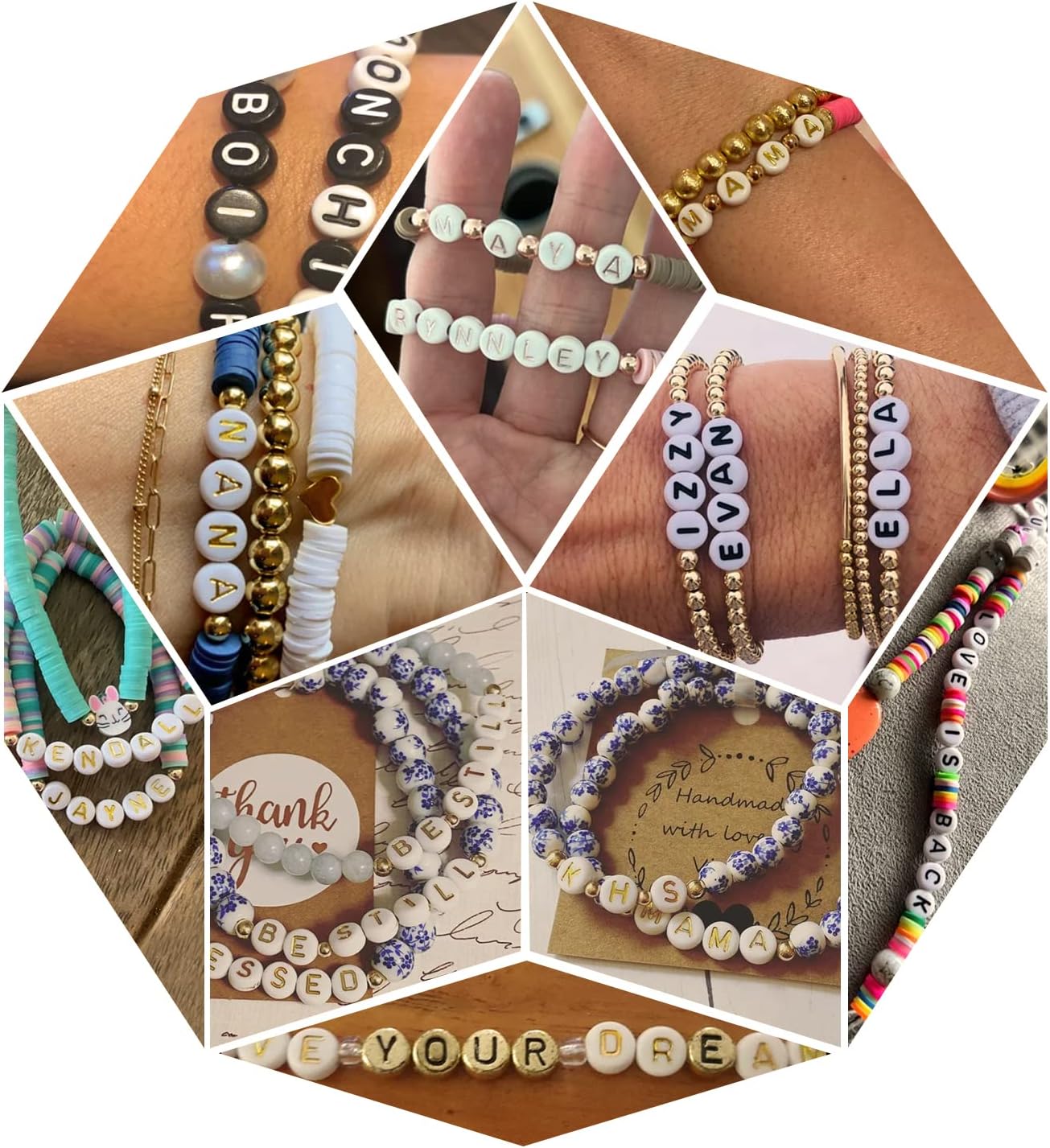 Kit De Cuentas Acrílicas Coloridas Manualidades