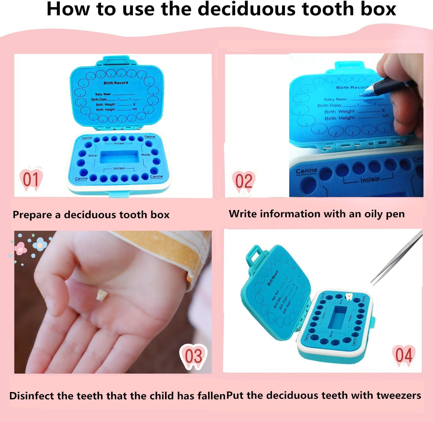 Caja De Recuerdos De Dientes Para Niños