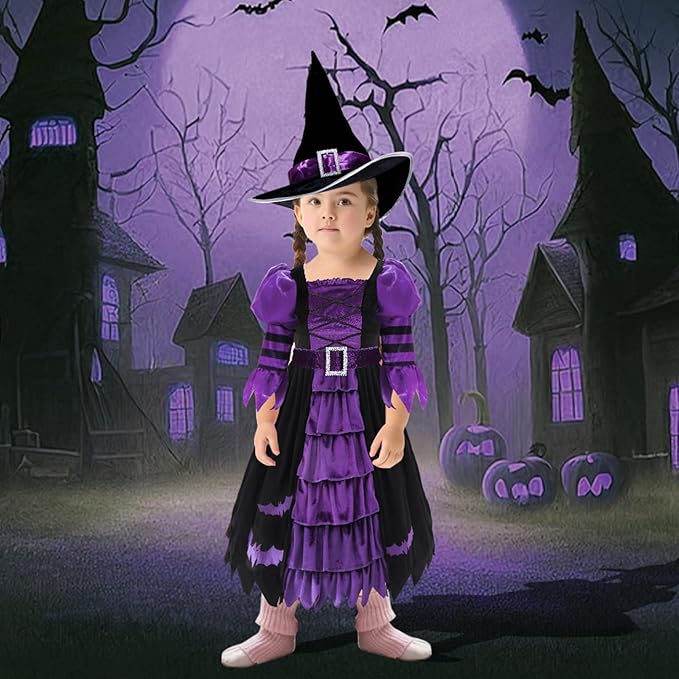 Disfraz De Bruja Terror De Halloween Infantil