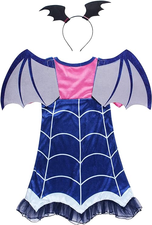 Disfraz infantil Vampirina con vincha y alas Halloween