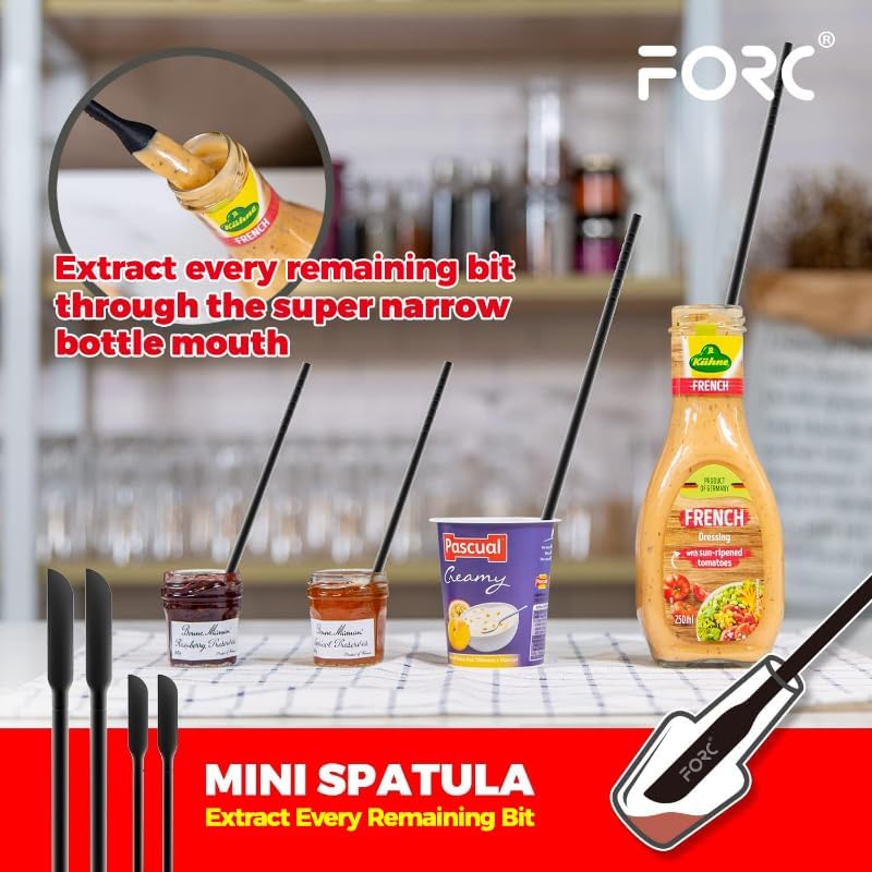 Espátulas De Silicona Núcleo De Acero Inoxidable x8