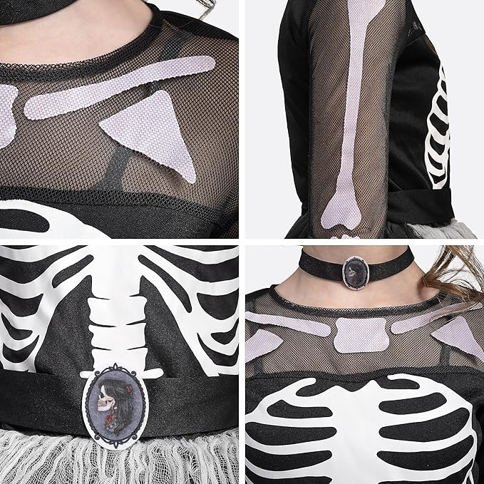 Disfraz De Esqueleto Fantasma Terror Completo