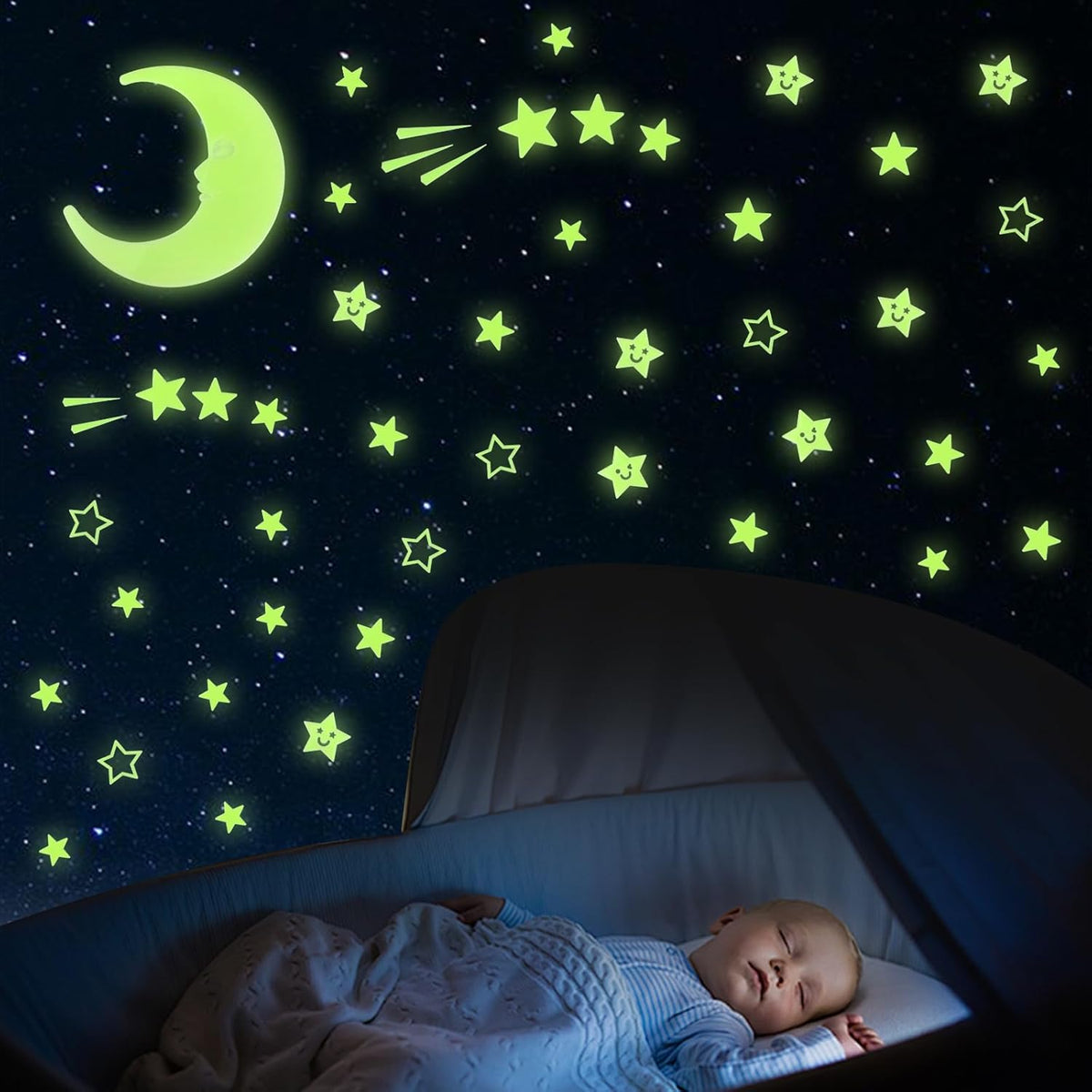 220 Estrellas Que Brillan En La Oscuridad Set completo